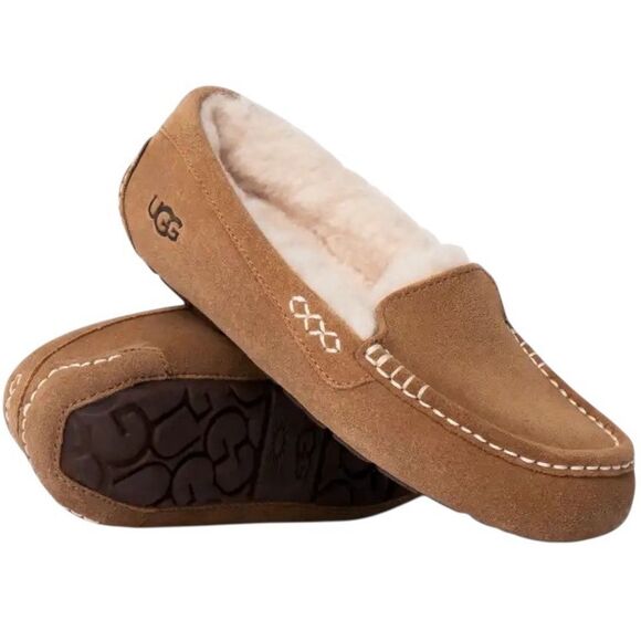 UGG Tan Suede Loafers - Picture 1 of 8